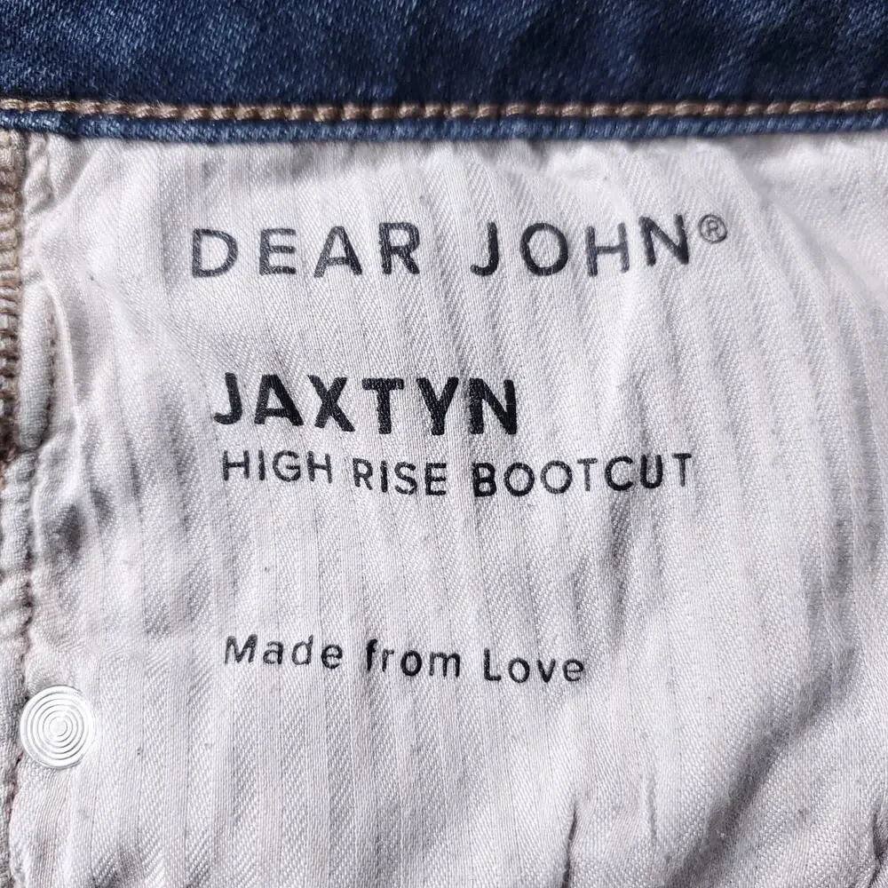 Dear John Jaxtyn High Rise Bootcut‎ Jeans Stretch Denim Women 33 Blue Cowgirl